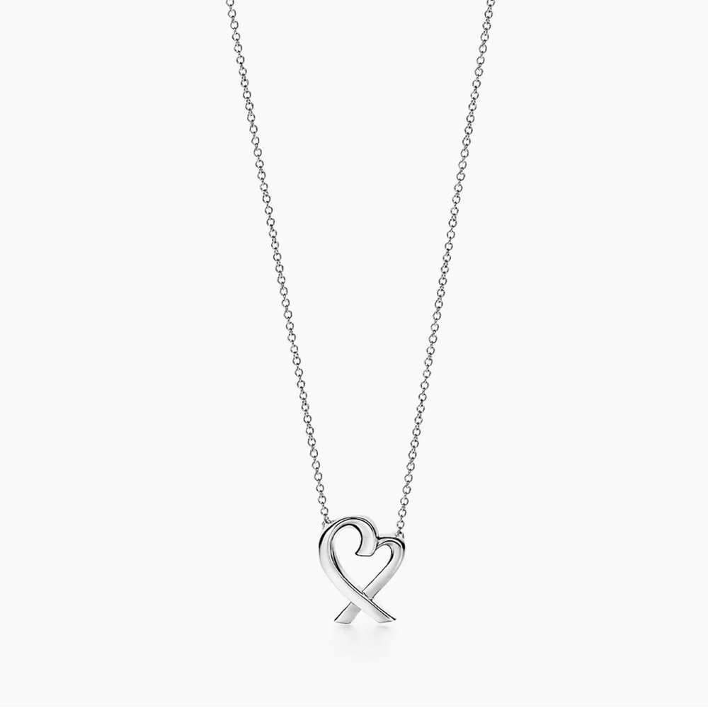 Tiffany & Co. Paloma Picasso Loving Heart Silver Pendant Necklace